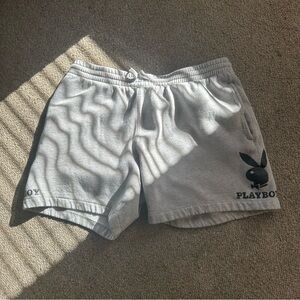 Playboy Grey Drawstring Shorts